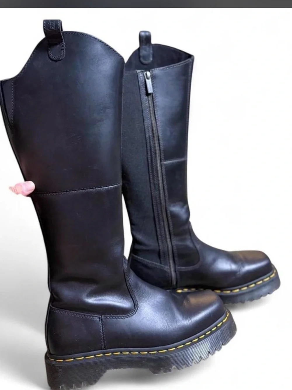 Dr. Martens Amayaah Knee High Black Boots